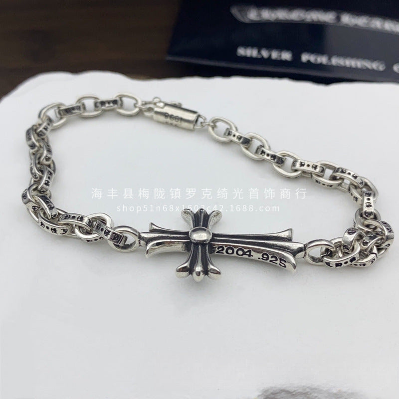 CHROME HEARTS STYLE — Silver Bracelet