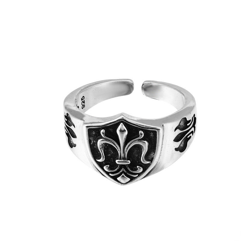 CHROME CROSS — Sterling Silver Ring