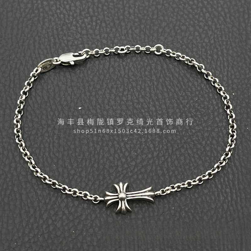 CHROME HEARTS STYLE — Silver Bracelet