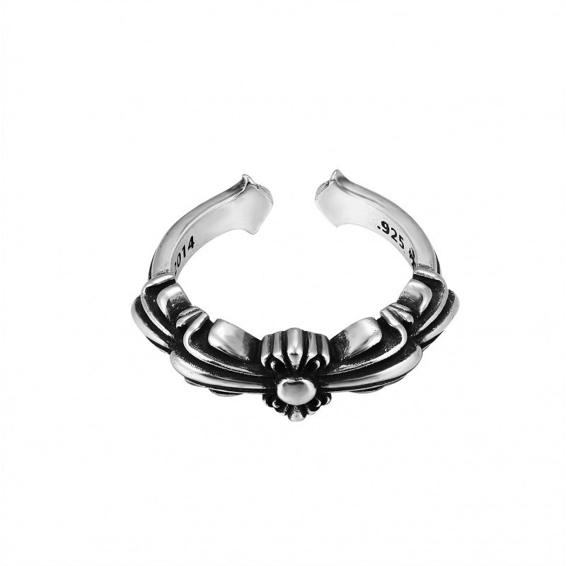 CHROME CROSS — Sterling Silver Ring