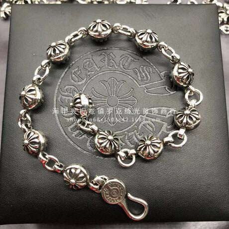 CHROME HEARTS STYLE — Silver Bracelet