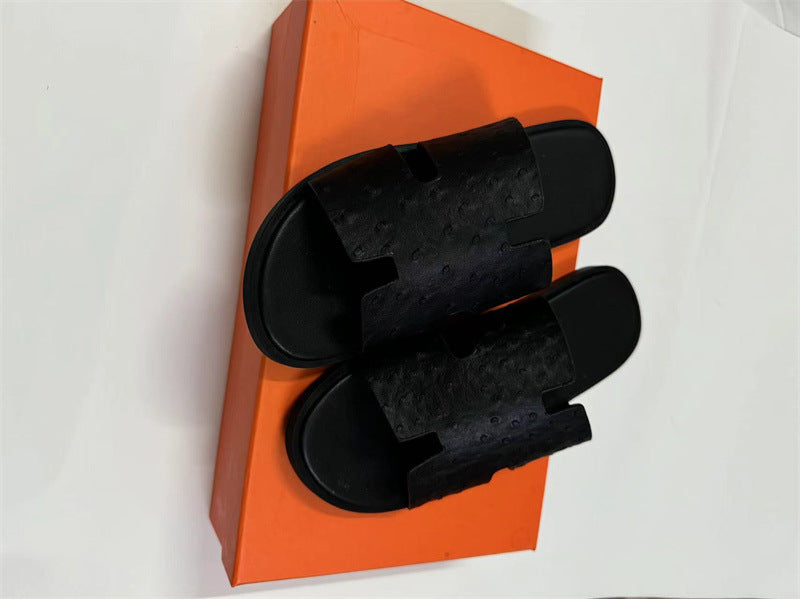 PALM SLIDE | Luxury Leather Casual Slippers UAE