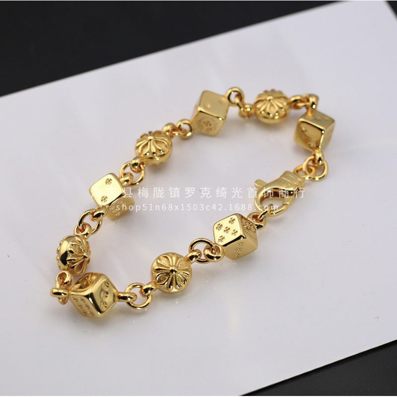 CHROME HEARTS STYLE — Silver Bracelet