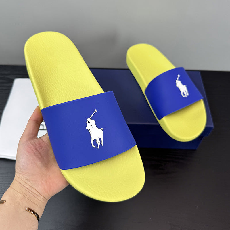 POLO PONY | Embroidered Logo Slide Sandals UAE