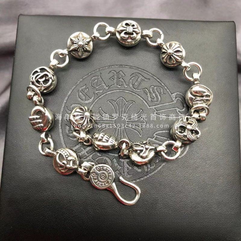 CHROME HEARTS STYLE — Silver Bracelet