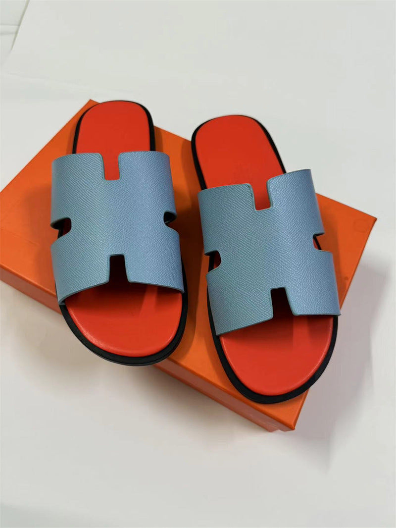 PALM SLIDE | Luxury Leather Casual Slippers UAE