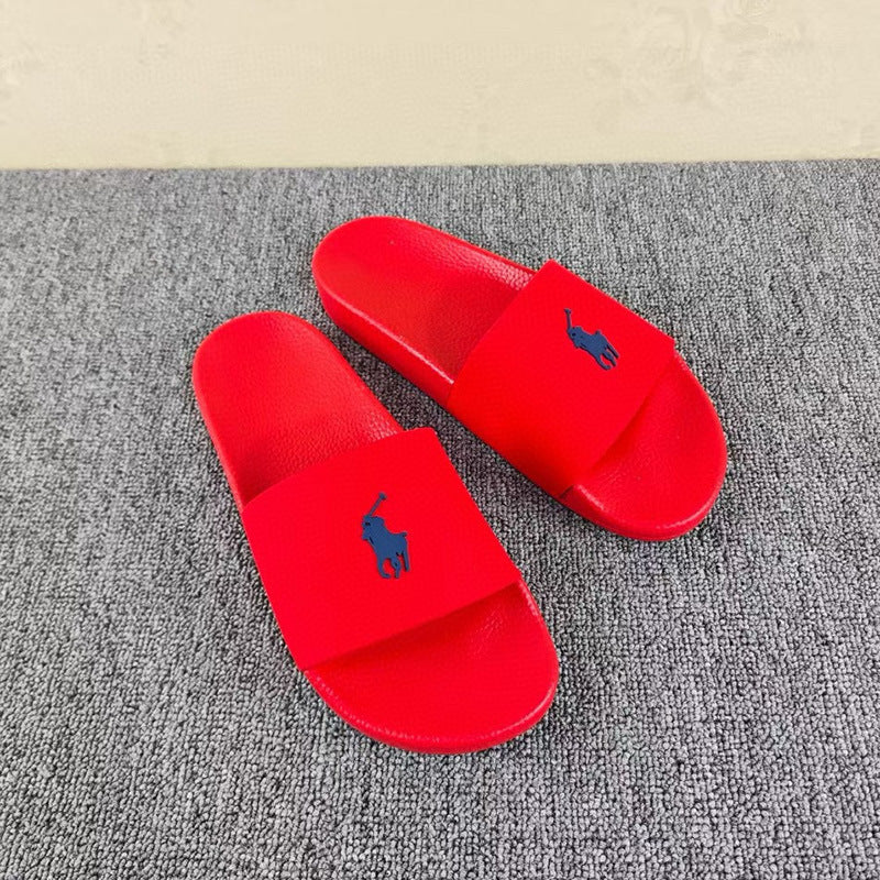 POLO PONY | Embroidered Logo Slide Sandals UAE