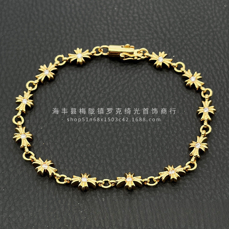 CHROME HEARTS STYLE — Silver Bracelet