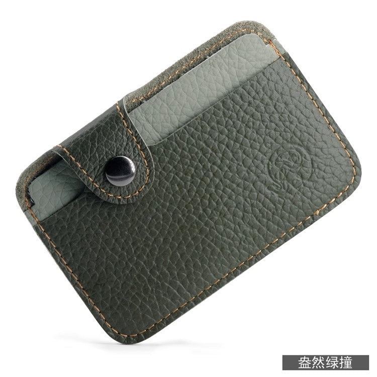 COWHIDE ROUND — Slim Card Wallet