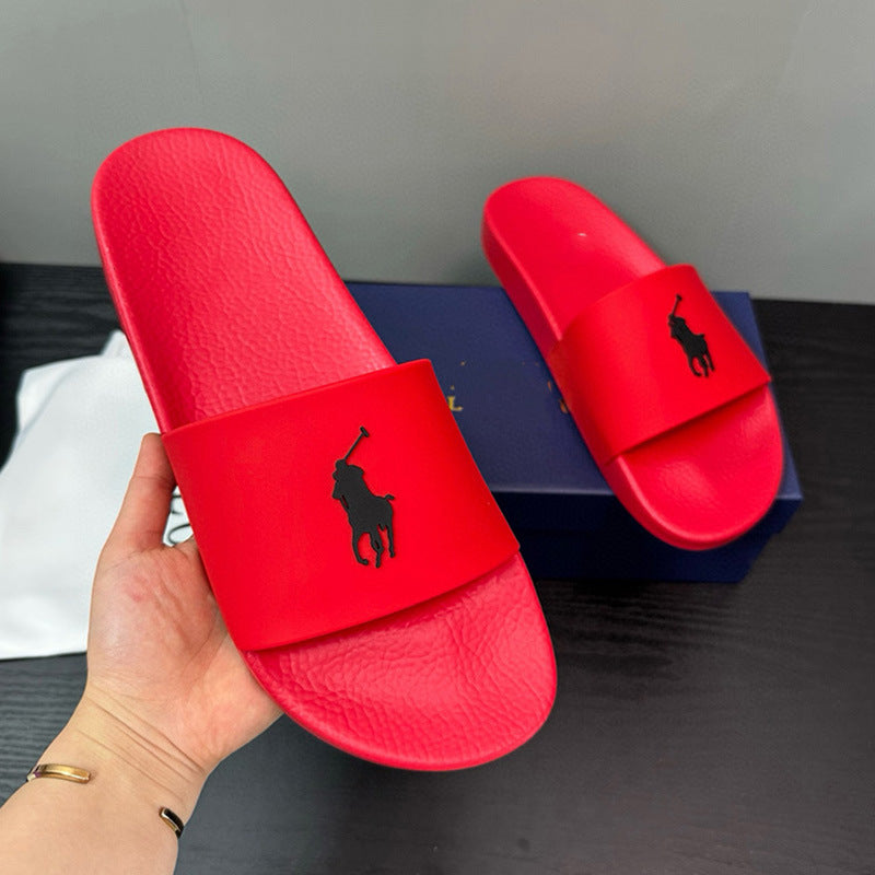 POLO PONY | Embroidered Logo Slide Sandals UAE