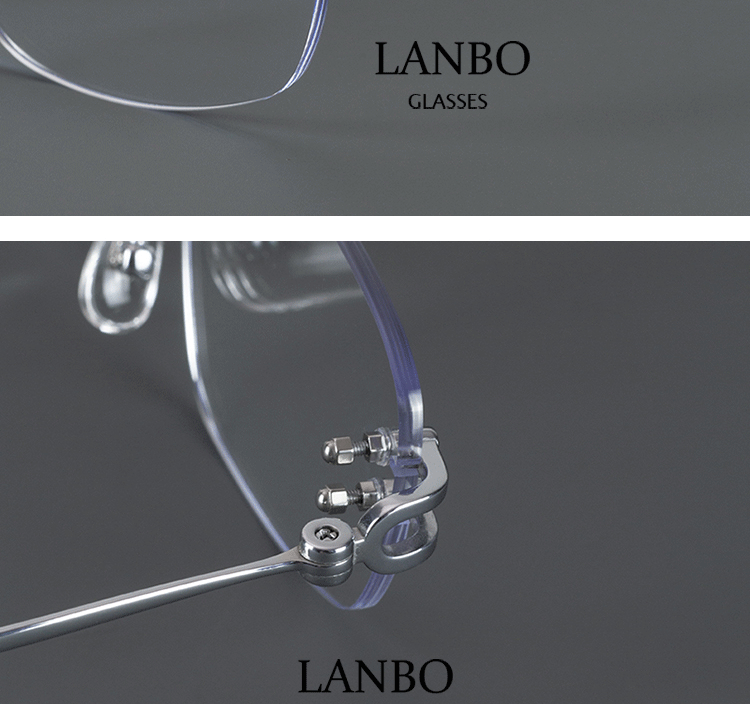 Ultra-Light Frameless Square Glasses