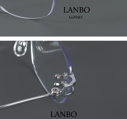 Ultra-Light Frameless Square Glasses