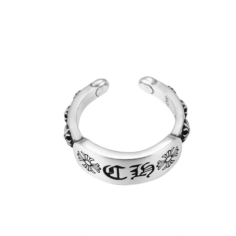 CHROME CROSS — Sterling Silver Ring