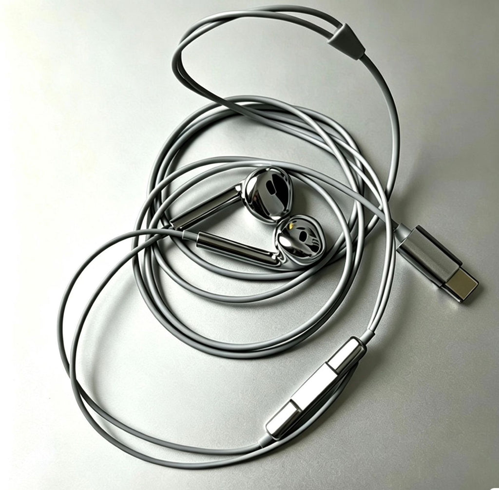 CHROME BUDS — Mirror Finish USB-C Earphones