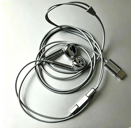 CHROME BUDS — Mirror Finish USB-C Earphones